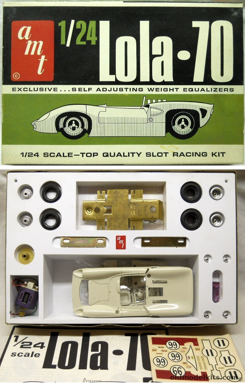 AMT 1/24 Lola 70 Slot Car, 9304-800 plastic model kit